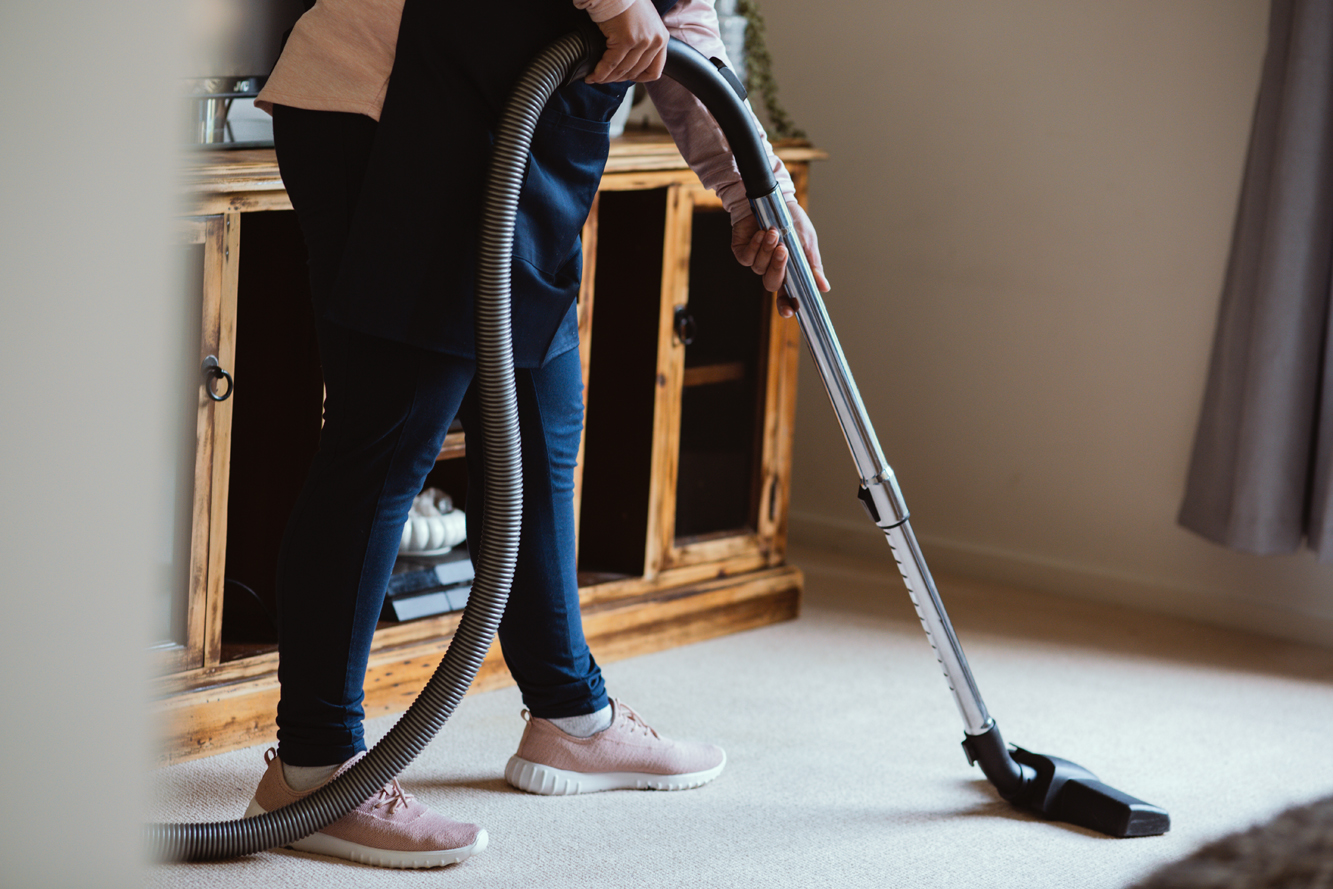 Vaccuming Carpet